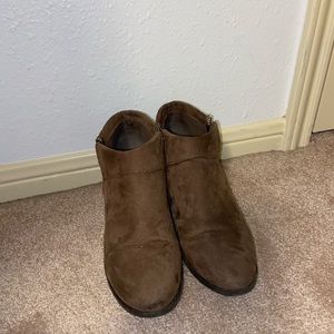 Brown booties